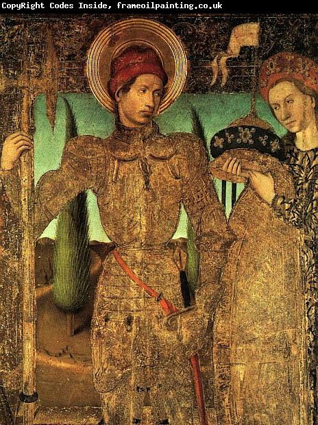 Jaime Huguet Triptych of Saint George (Detail of Saint George and the Princess)